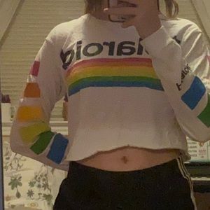 polaroid crop top